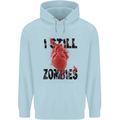 I Still Heart Zombies Apocalypse Childrens Kids Hoodie Light Blue