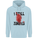 I Still Heart Zombies Apocalypse Childrens Kids Hoodie Light Blue