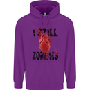 I Still Heart Zombies Apocalypse Childrens Kids Hoodie Purple