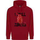 I Still Heart Zombies Apocalypse Childrens Kids Hoodie Red