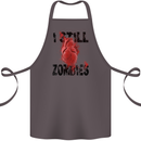 I Still Heart Zombies Apocalypse Cotton Apron 100% Organic Dark Grey