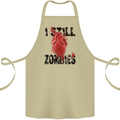 I Still Heart Zombies Apocalypse Cotton Apron 100% Organic Khaki