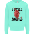 I Still Heart Zombies Apocalypse Kids Sweatshirt Jumper Peppermint