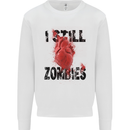I Still Heart Zombies Apocalypse Kids Sweatshirt Jumper White