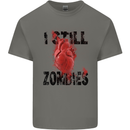 I Still Heart Zombies Apocalypse Kids T-Shirt Childrens Charcoal