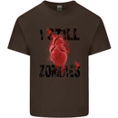 I Still Heart Zombies Apocalypse Kids T-Shirt Childrens Chocolate