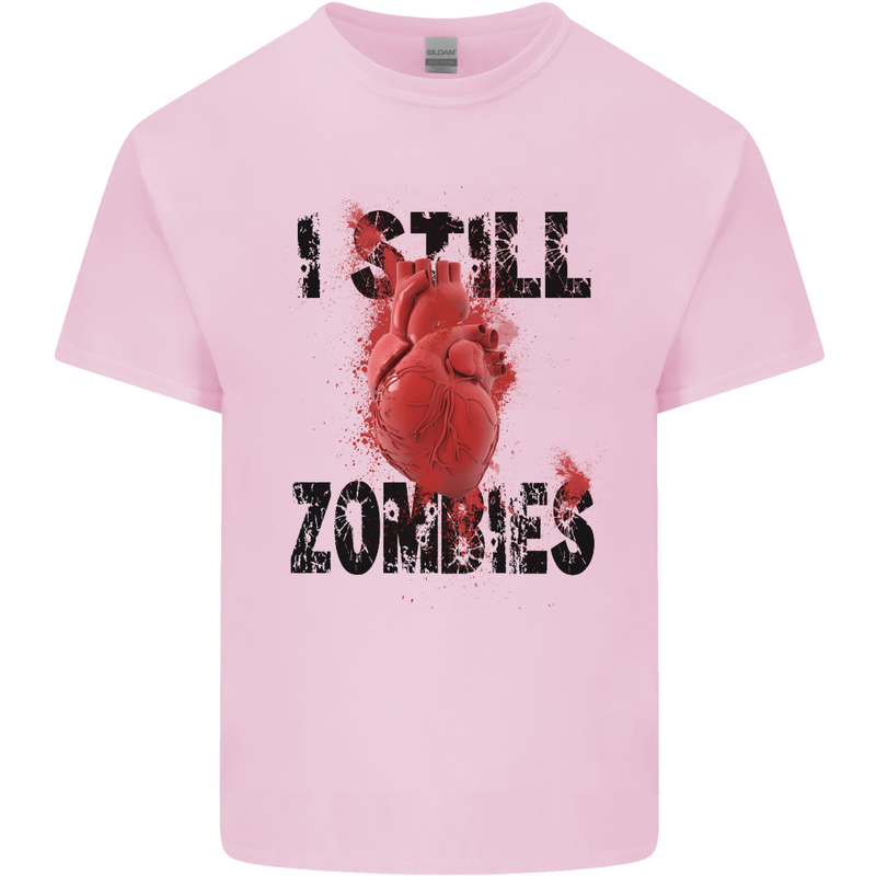I Still Heart Zombies Apocalypse Kids T-Shirt Childrens Light Pink