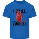 I Still Heart Zombies Apocalypse Kids T-Shirt Childrens Royal Blue