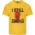 I Still Heart Zombies Apocalypse Kids T-Shirt Childrens Yellow