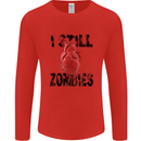 I Still Heart Zombies Apocalypse Mens Long Sleeve T-Shirt Red