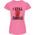 I Still Heart Zombies Apocalypse Womens Petite Cut T-Shirt Azalea