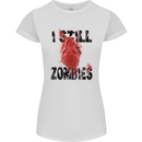 I Still Heart Zombies Apocalypse Womens Petite Cut T-Shirt White