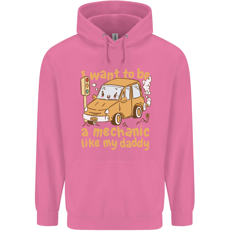 I Want to Be a Mechanic Like My Daddy Childrens Kids Hoodie Azalea