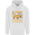 I Want to Be a Mechanic Like My Daddy Childrens Kids Hoodie White