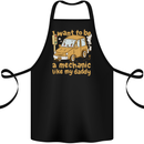 I Want to Be a Mechanic Like My Daddy Cotton Apron 100% Organic Black