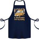 I Want to Be a Mechanic Like My Daddy Cotton Apron 100% Organic Navy Blue