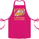 I Want to Be a Mechanic Like My Daddy Cotton Apron 100% Organic Pink