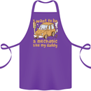 I Want to Be a Mechanic Like My Daddy Cotton Apron 100% Organic Purple