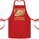 I Want to Be a Mechanic Like My Daddy Cotton Apron 100% Organic Red
