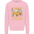 I Want to Be a Mechanic Like My Daddy Kids Sweatshirt Jumper Light Pink