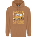 I Want to Be a Mechanic Like My Daddy Mens 80% Cotton Hoodie Caramel Latte