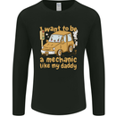 I Want to Be a Mechanic Like My Daddy Mens Long Sleeve T-Shirt Black
