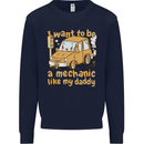 I Want to Be a Mechanic Like My Daddy Mens Sweatshirt Jumper Navy Blue