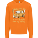 I Want to Be a Mechanic Like My Daddy Mens Sweatshirt Jumper Orange