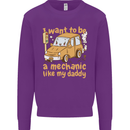 I Want to Be a Mechanic Like My Daddy Mens Sweatshirt Jumper Purple