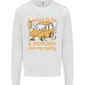 I Want to Be a Mechanic Like My Daddy Mens Sweatshirt Jumper White