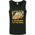 I Want to Be a Mechanic Like My Daddy Mens Vest Tank Top Black