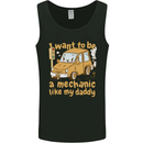 I Want to Be a Mechanic Like My Daddy Mens Vest Tank Top Black