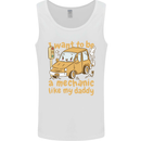 I Want to Be a Mechanic Like My Daddy Mens Vest Tank Top White