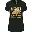 I Want to Be a Mechanic Like My Daddy Womens Wider Cut T-Shirt Black
