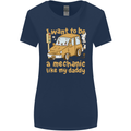I Want to Be a Mechanic Like My Daddy Womens Wider Cut T-Shirt Navy Blue