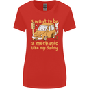 I Want to Be a Mechanic Like My Daddy Womens Wider Cut T-Shirt Red
