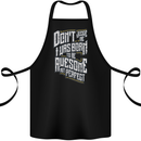 I Was Born to Be Awesome Funny Cotton Apron 100% Organic Black