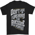 I Was Born to Be Awesome Funny Mens T-Shirt Cotton Gildan Black