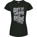 I Was Born to Be Awesome Funny Womens Petite Cut T-Shirt Black