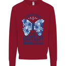 I Wear Blue For Autism Butterfly Autistic Kids Sweatshirt Jumper Red