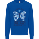 I Wear Blue For Autism Butterfly Autistic Kids Sweatshirt Jumper Royal Blue