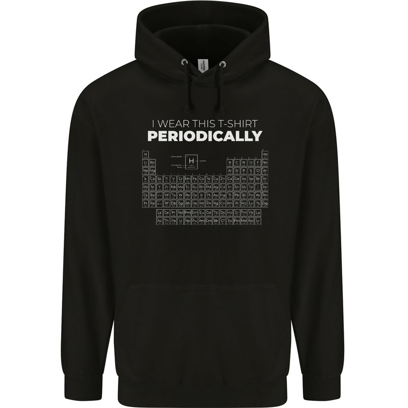 I Wear This Periodically Funny Geek Nerd Childrens Kids Hoodie Black