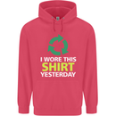 I Wore This Yesterday Funny Environmental Childrens Kids Hoodie Heliconia