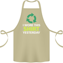 I Wore This Yesterday Funny Environmental Cotton Apron 100% Organic Khaki