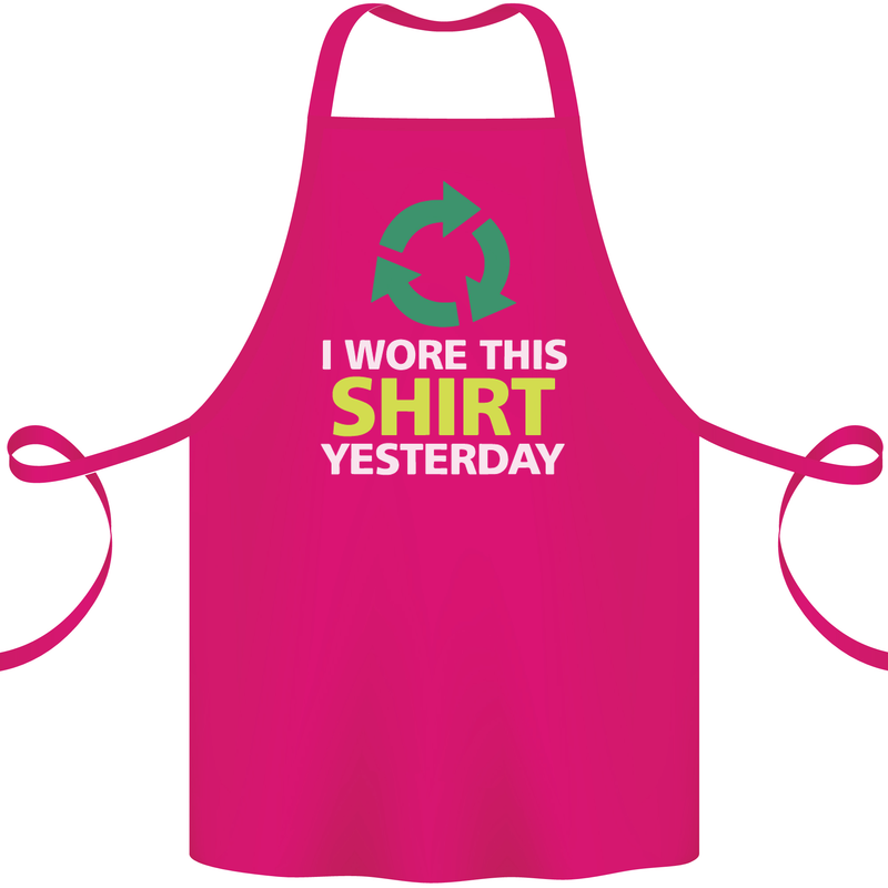 I Wore This Yesterday Funny Environmental Cotton Apron 100% Organic Pink
