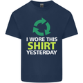 I Wore This Yesterday Funny Environmental Kids T-Shirt Childrens Navy Blue