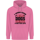 I Work Hard So My Dogs Better Life Funny Childrens Kids Hoodie Azalea