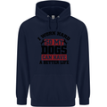 I Work Hard So My Dogs Better Life Funny Childrens Kids Hoodie Navy Blue