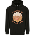 I'd Rather Be Golfing Funny Golf Golfer Childrens Kids Hoodie Black