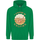 I'd Rather Be Golfing Funny Golf Golfer Childrens Kids Hoodie Irish Green